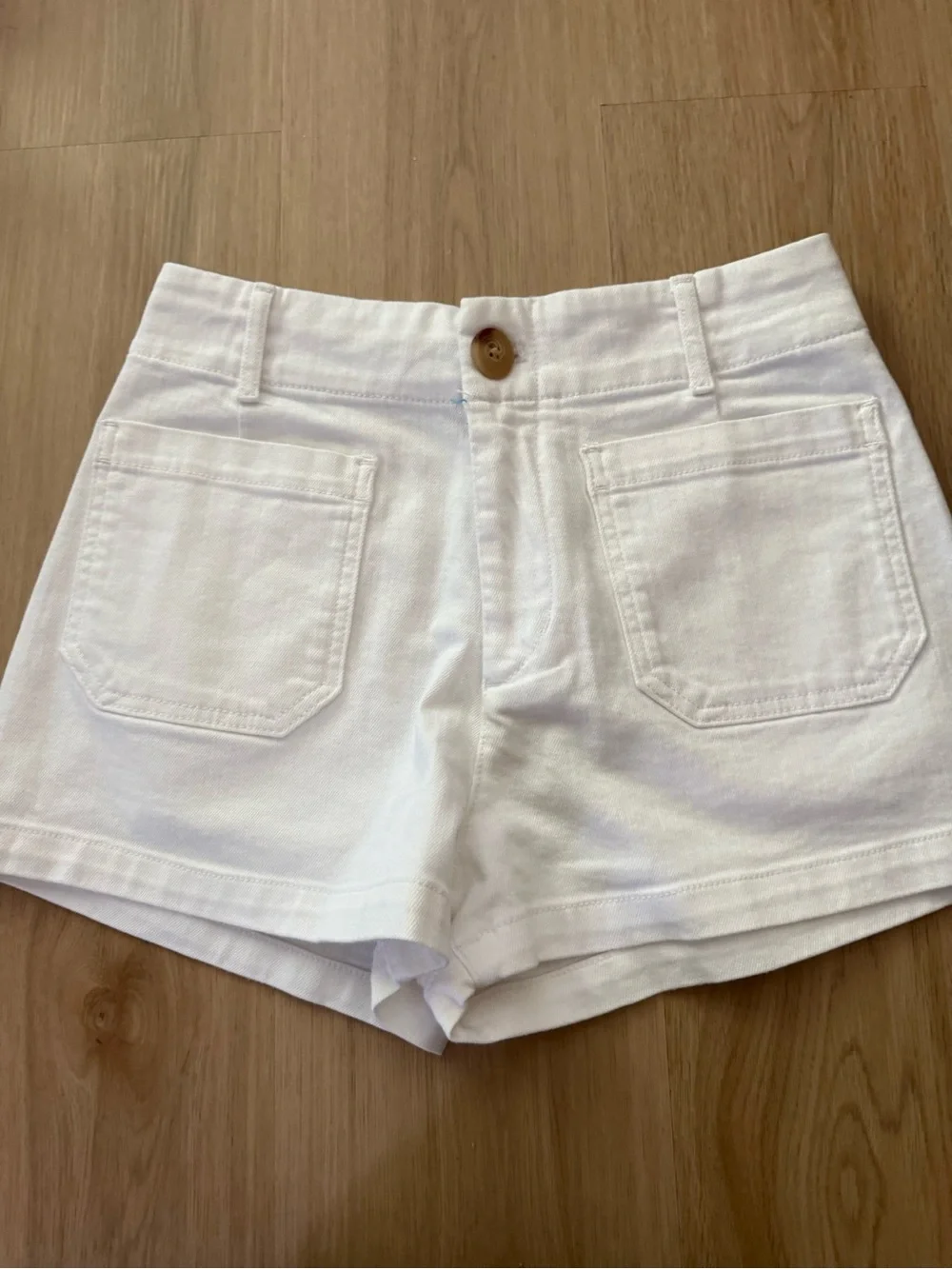 Anthropologie Maeve The Collette Denim Shorts White NEW SZ 29 - Picture 2 of 3